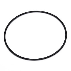 Negro Pulseras de primavera, pulseras minimalistas, alambre de acero francés alambre gimp, para uso apilable, negro, 12 calibre, 1.6~1.9 mm, diámetro interior: 58.5 mm