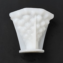 Blanc 3d moules en silicone pour bougies bricolage arbre de noël, pour la fabrication de bougies parfumées d'arbre de Noël, blanc, 12.5x12.5x12.6 cm, Diamètre intérieur: 11.7x11.5x11 cm