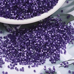 (DB1810) Satén de seda teñido de púrpura Cuentas de miyuki delica, cilindro, granos de la semilla japonés, 11/0, (db 1810) teñido de satén de seda púrpura, 1.3x1.6 mm, agujero: 0.8 mm, sobre 2000 unidades / botella, 10 g / botella