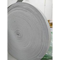 Light Grey Colored Flat Elastic Rubber Band, Webbing Garment Sewing Accessories, Light Grey, 25mm, about 43.74 yards(40m)/roll