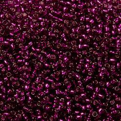 (2223) Silver Lined Dragonfruit TOHO Round Seed Beads, Japanese Seed Beads, (2223) Silver Lined Dragonfruit, 11/0, 2.2mm, Hole: 0.8mm, about 5555pcs/50g
