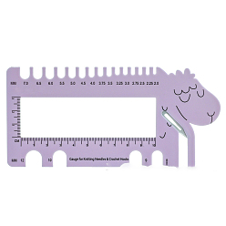 Средний Фиолетовый Пластиковые вязальные спицы, для вязания крючком, средне фиолетовый, 7.6x16.1x0.25 см