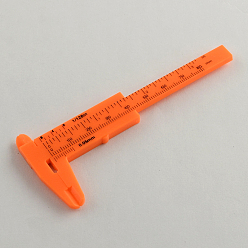 Оранжево-Красный Пластик штангенциркуль, оранжево-красный, 10.5x4.4x0.5 см