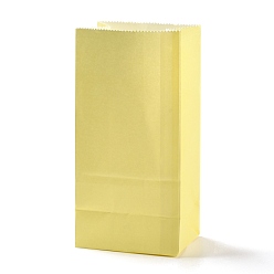 Kaki Clair Sacs en papier kraft rectangle, aucun gère, sacs-cadeaux, kaki clair, 9.1x5.8x17.9 cm