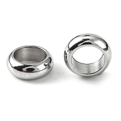 Stainless Steel Color Ring 304 Stainless Steel Spacer Beads, Stainless Steel Color, 4x1.5mm, Hole: 2.5mm