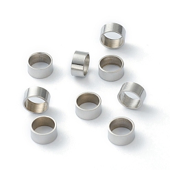 Stainless Steel Color 201 Stainless Steel Spacer Beads, Tube, Stainless Steel Color, 6x3mm, Hole: 5mm