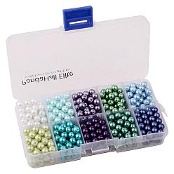 Mixed Color 10 Colors 1 Box 6mm 500pcs Multicolor Glass Pearl Round Beads Tiny Satin Luster Loose Beads Assortment Mix Lot for Jewelry Making, Mixed Color, 6mm, Hole: 1.2~1.5mm, about 50~60pcs/compartment, 500~600pcs/box
