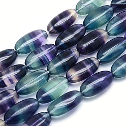 Fluorine Fluorite naturel chapelets de perles, ovale, 20x10x7mm, Trou: 1mm, Environ 20 pcs/chapelet, 15.7 pouce (40 cm)