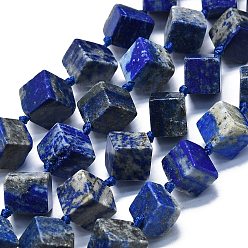 Chrysocolle et Lapis Lazuli Lapis-lazuli, brins de perles naturels , losange, 10~12x11~13x11~13mm, Trou: 1mm, Environ 27 pcs/chapelet, 16.14'' (41 cm)