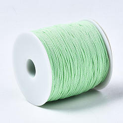 Aigue-marine Câblés de polyester, aigue-marine, 0.8mm, environ 131.23~142.16 yards (120~130m)/rouleau