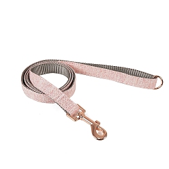 Pink Nylon Strong Dog Leash, with Comfortable Padded Handle, Iron Clasp, for Small Medium and Large Dogs, Pet Supplies, Pink, 1250x20mm