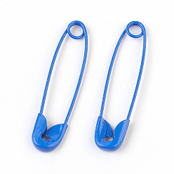 Royal Blue Iron Safety Pins, Royal Blue, 30x7x2mm, Pin: 0.7mm