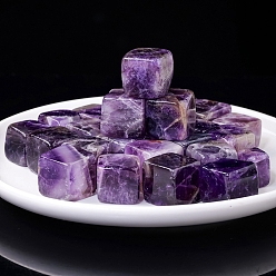 Amethyst 100g Cube Natural Amethyst Beads, for Aroma Diffuser, Wire Wrapping, Wicca & Reiki Crystal Healing, Display Decorations, 15~20x15~20x15~20mm.