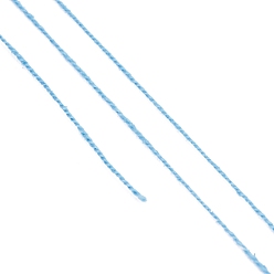 Темно-Голубой 21s/2 8# хлопковые нитки для вязания крючком, мерсеризованная хлопковая пряжа, для ткачества, вязание крючком, глубокое синее небо, 1 мм, 50 г / рулон