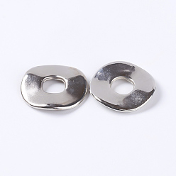 Platinum CCB Plastic Beads, Flat Round, Nickel Color, about 24mm in diameter, 3mm thick, hole: 7mm