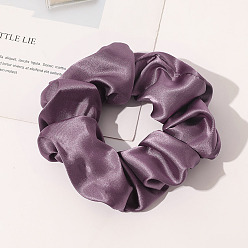 Old Rose Satin Face Elastic Hair Accessories, for Girls or Women, Scrunchie/Scrunchy Hair Ties, Old Rose, 120mm