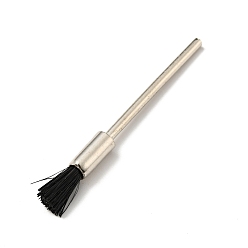 Black Multifunctional Paint Brushes, Polishing Brushes, with Iron Axis, for Metal, Jade, Glass, Jewelry, Black, 5.5x0.2cm