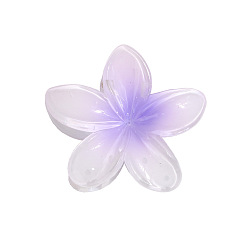 Lila Pinzas para el cabello con garra de plástico en forma de flor, accesorios para el cabello para mujer niña, lila, 80x80x40 mm