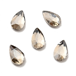 Satín K 9 cabujones de diamantes de imitación de cristal, espalda y espalda planas, facetados, lágrima, satén, 8x5x2 mm