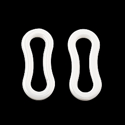 White Bioceramics Zirconia Ceramic Linking Ring, Nickle Free, No Fading and Hypoallergenic, Number 8 Shaped Connector, White, 13.5x6x1.5mm, Inner Diameter: 10.5x2.8mm