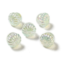Miellat Placage uv perles acryliques irisées arc-en-ciel, gland, miellat, 14.5x15.5mm, Trou: 3mm
