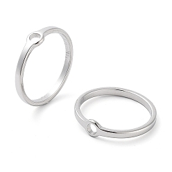 Stainless Steel Color 304 Stainless Steel Finger Rings, Hollow Ring, Stainless Steel Color, Inner Diameter: 16mm