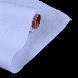 Blanco Tejido no tejido bordado fieltro de aguja para manualidades bricolaje, blanco, 450x1.2~1.5 mm, sobre 1 m / rollo
