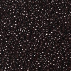 (46D) Opaque Deep Chocolate Brown Cuentas de semillas redondas toho, granos de la semilla japonés, (46 d) marrón chocolate oscuro opaco, 11/0, 2.2 mm, agujero: 0.8 mm, Sobre 5555 unidades / 50 g