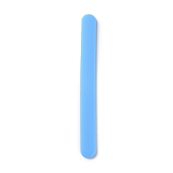 Bleu Ciel Foncé Baguettes d'agitation en silicone, pour la résine UV, fabrication de bijoux en résine époxy, bleu profond du ciel, 16x1.5x0.6 cm