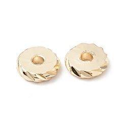 Golden Brass Beads, Cadmium Free & Lead Free, Flat Round, Golden, 7.8x2mm, Hole: 2mm
