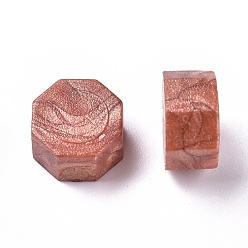 Camel Sealing Wax Particles, for Retro Seal Stamp, Octagon, Camel, 9mm, about 1500pcs/500g