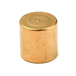 Oro 304 extremos del cable de acero inoxidable, tapas de los extremos, columna, dorado, 8x8 mm, diámetro interior: 7 mm