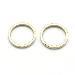Raw(Unplated) Brass Linking Rings, Ring, Lead Free & Cadmium Free & Nickel Free, Raw(Unplated), 10x1mm, Inner Diameter: 8mm