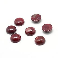Красная Радужная Яшма Натуральные кабошоны из драгоценных камней, полукруглый, 20x6.5 мм
