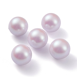 Lavanda Cuentas de plástico pom, perlas de imitación, centro perforado, rondo, lavanda, 11.5~12 mm, agujero: 1.2 mm