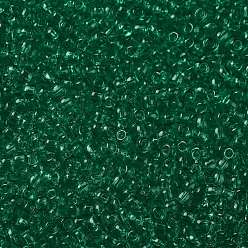 (72) Transparent Beach Glass Green Toho perles de rocaille rondes, perles de rocaille japonais, (72) verre de plage transparent vert, 11/0, 2.2mm, Trou: 0.8mm, environ5555 pcs / 50 g