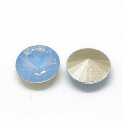 Bleu Bleuet Cabochons en résine strass, forme de diamant, bleuet, 6x3 mm, sur 1800 PCs / sac
