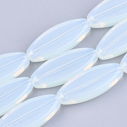 Opalite Perles opalite brins, ovale, 30x12x6.5mm, Trou: 1.2mm, Environ 11 pcs/chapelet, 13.1 pouce