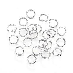 Stainless Steel Color 304 Stainless Steel Open Jump Rings, Metal Connectors for DIY Jewelry Crafting and Keychain Accessories, Stainless Steel Color, 24 Gauge, 4x0.5mm, Inner Diameter: 3mm