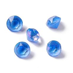 Zafiro Cabujones de diamantes de imitación de cristal mocha fluorescente estilo k, señaló hacia atrás, diamante, zafiro, 9 mm