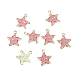 Étoiles de mer Pendentifs en émail , or, étoiles de mer, 19x17mm