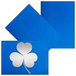 Azul Gorgecraft 3 láminas láminas de aluminio, azul, 12.5x17.5x0.08 cm