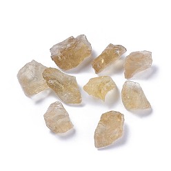 Citrine Natural Citrine Beads, Nuggets, No Hole/Undrilled, 23~46x12.5~32x10~32mm, about 100g/bag