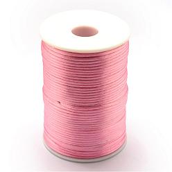 Hot Pink Polyester Cord, Hot Pink, 1.5mm, about 109.36 yards(100m)/roll