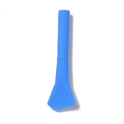 Dodger Blue Silicone Stirring Sticks, Reusable Resin Craft Tool, Dodger Blue, 109x31.5x12.5mm