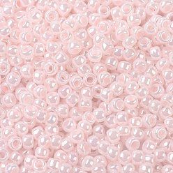 (145L) Ceylon Soft Pink Cuentas de semillas redondas toho, granos de la semilla japonés, (145 l) ceilán rosa suave, 11/0, 2.2 mm, agujero: 0.8 mm, acerca 1111pcs / botella, 10 g / botella