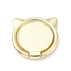 Oro Hallazgos del soporte del soporte del teléfono celular del gato de la aleación, ajuste de la pata de cabra del anillo de sujeción de los dedos, dorado, 30.5x30.5x4 mm