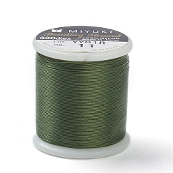 Sea Green MIYUKI Beading Nylon Thread B, 330 DTEX/0.203mm/0.008", for Seed Beads, #11, Sea Green, 0.16mm, 55 yards(50 meters)/roll