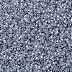 (RR576) Opale Fumée Teintée Argentée Perles rocailles miyuki rondes, perles de rocaille japonais, (rr 576) albâtre argenté opale fumé teint, 11/0, 2x1.3mm, trou: 0.8 mm, sur 1100 pcs / bouteille, 10 g / bouteille