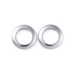 Stainless Steel Color 304 Stainless Steel Linking Rings, Rings, Stainless Steel Color, 15x2mm, Inner Diameter: 9.5mm